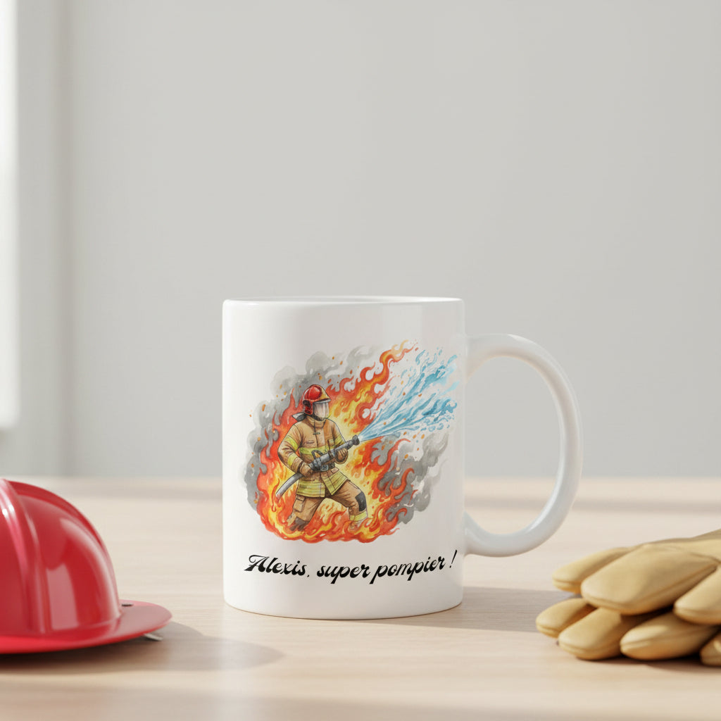 Mug personnalisé homme ou femme Pompier