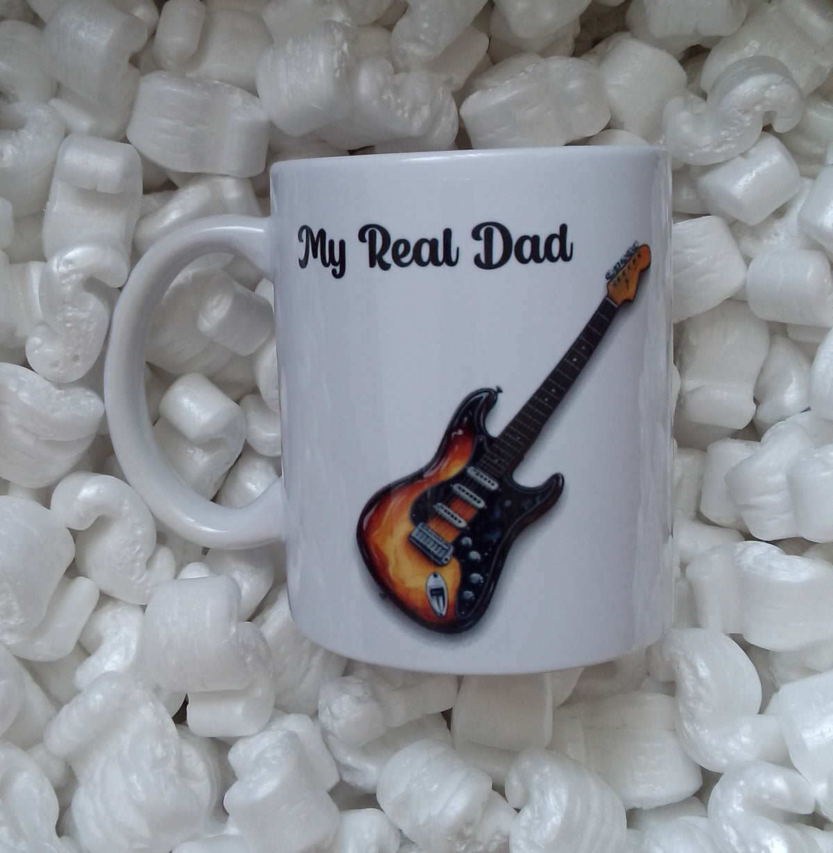 Mug personnalisé guitare acoustique avec prénom - cadeau musicien

