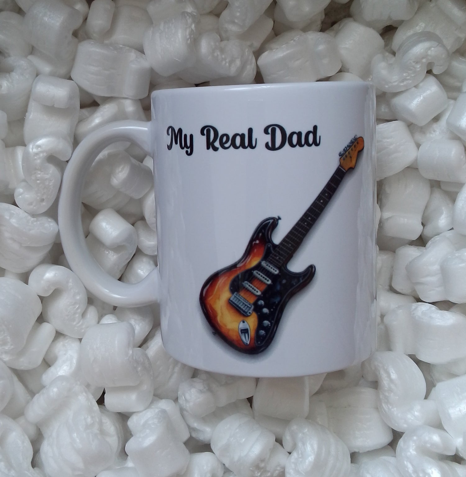 Mug personnalisé guitare acoustique avec prénom - cadeau musicien
