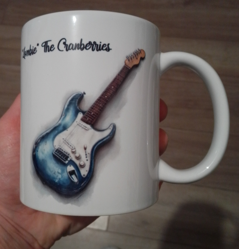 Mug guitare électrique personnalisé - idée cadeau pour guitariste

