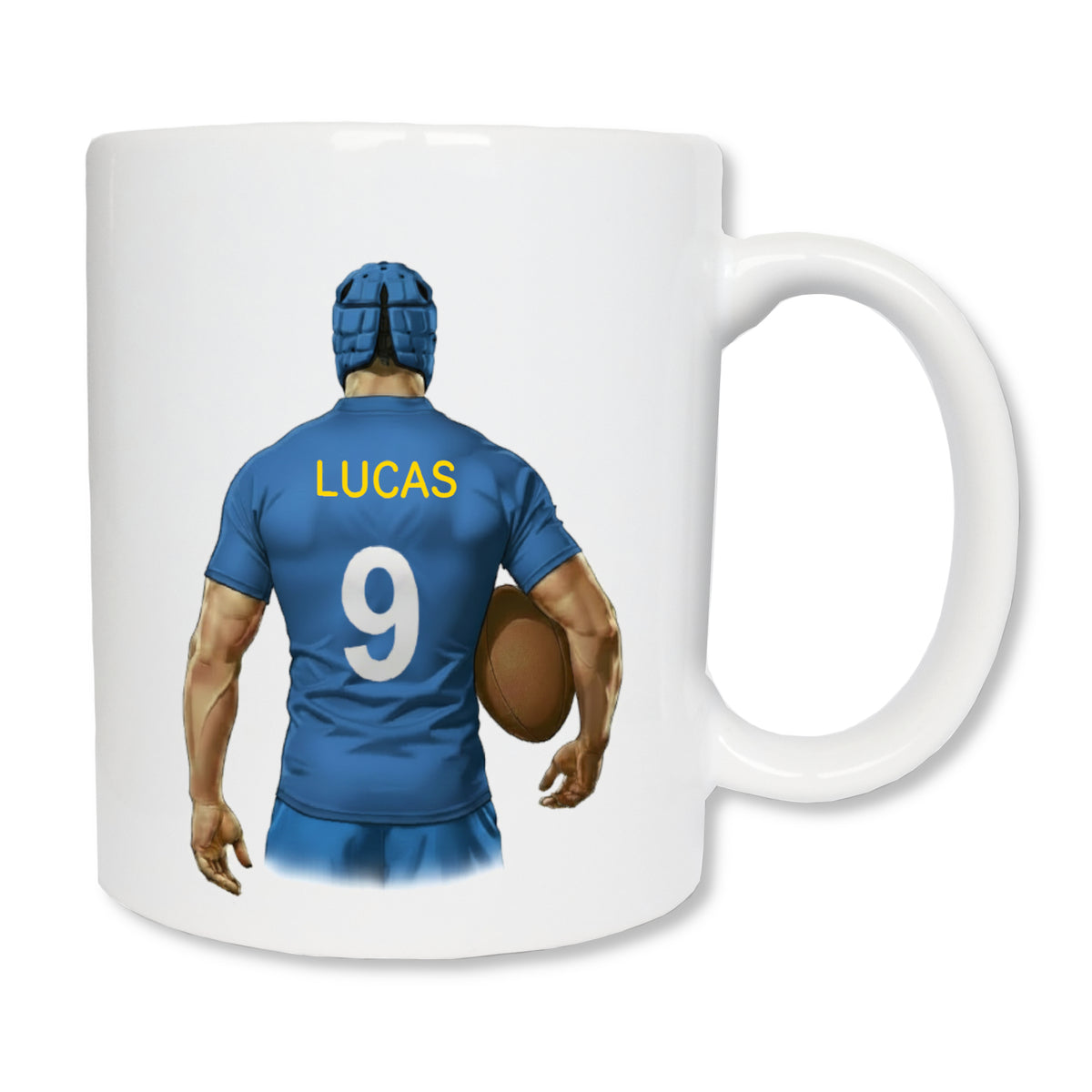 Mug personnalisé rugby avec prénom - cadeau joueur rugby
