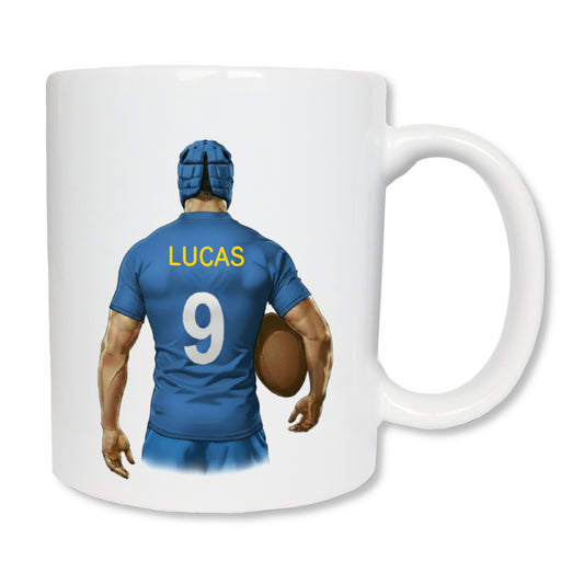 Mug personnalisé rugby avec prénom - cadeau joueur rugby
