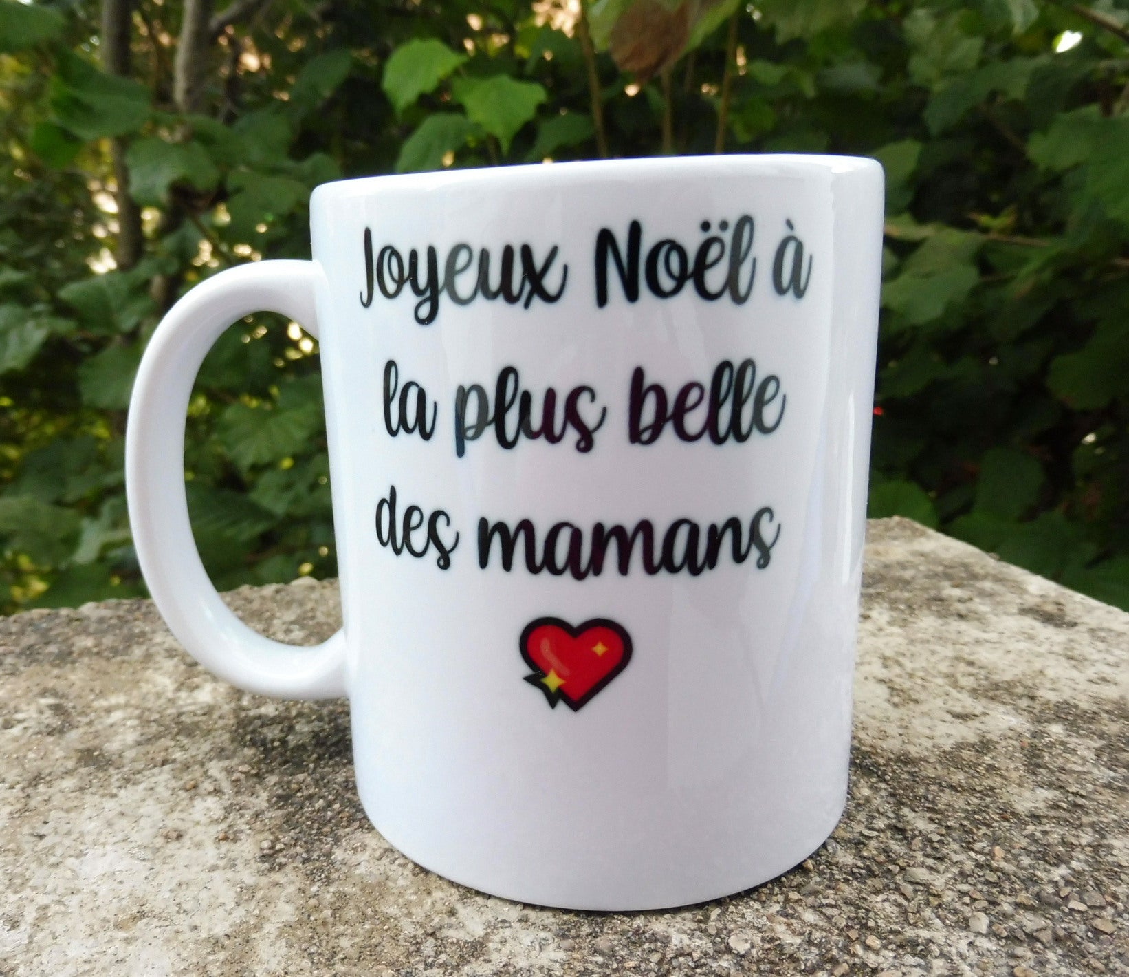 Mug photo personnalisé avec texte verso- idée cadeau avec votre image
