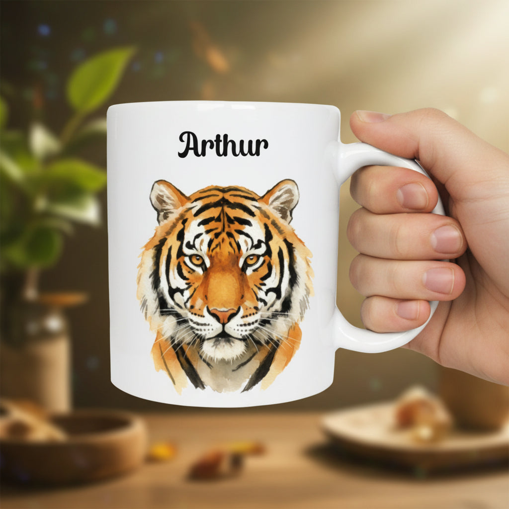 Mug personnalisé tête de tigre