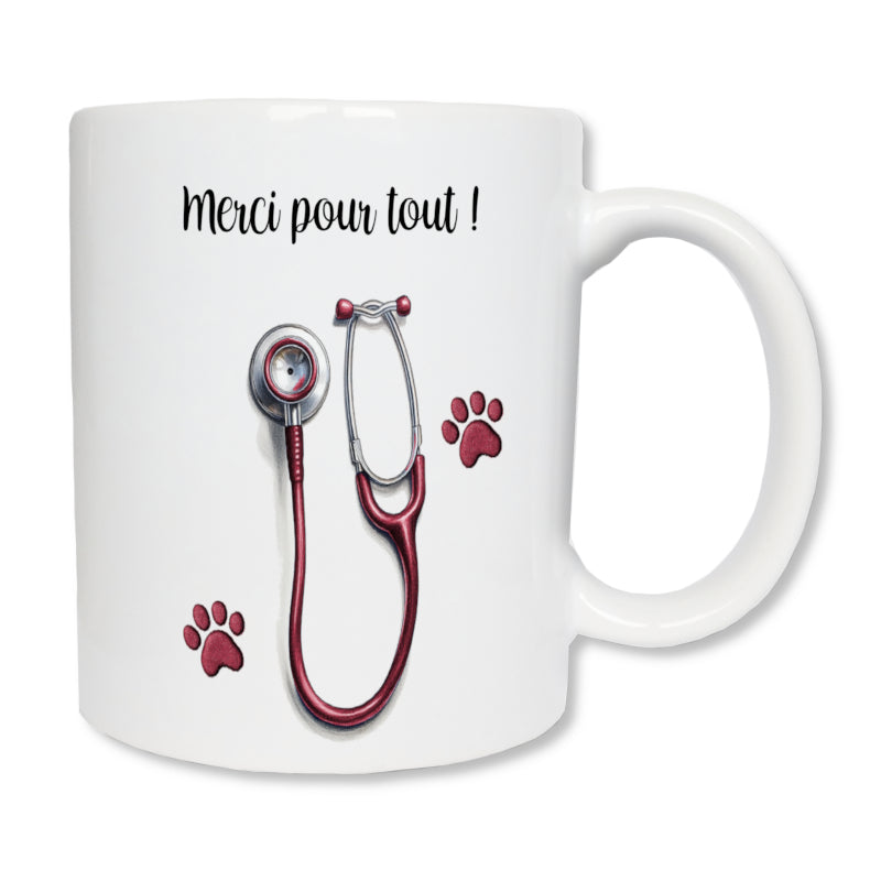 Mug personnalisé vétérinaire ou assistant véto - cadeau soign