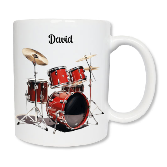 Personalized drum mug