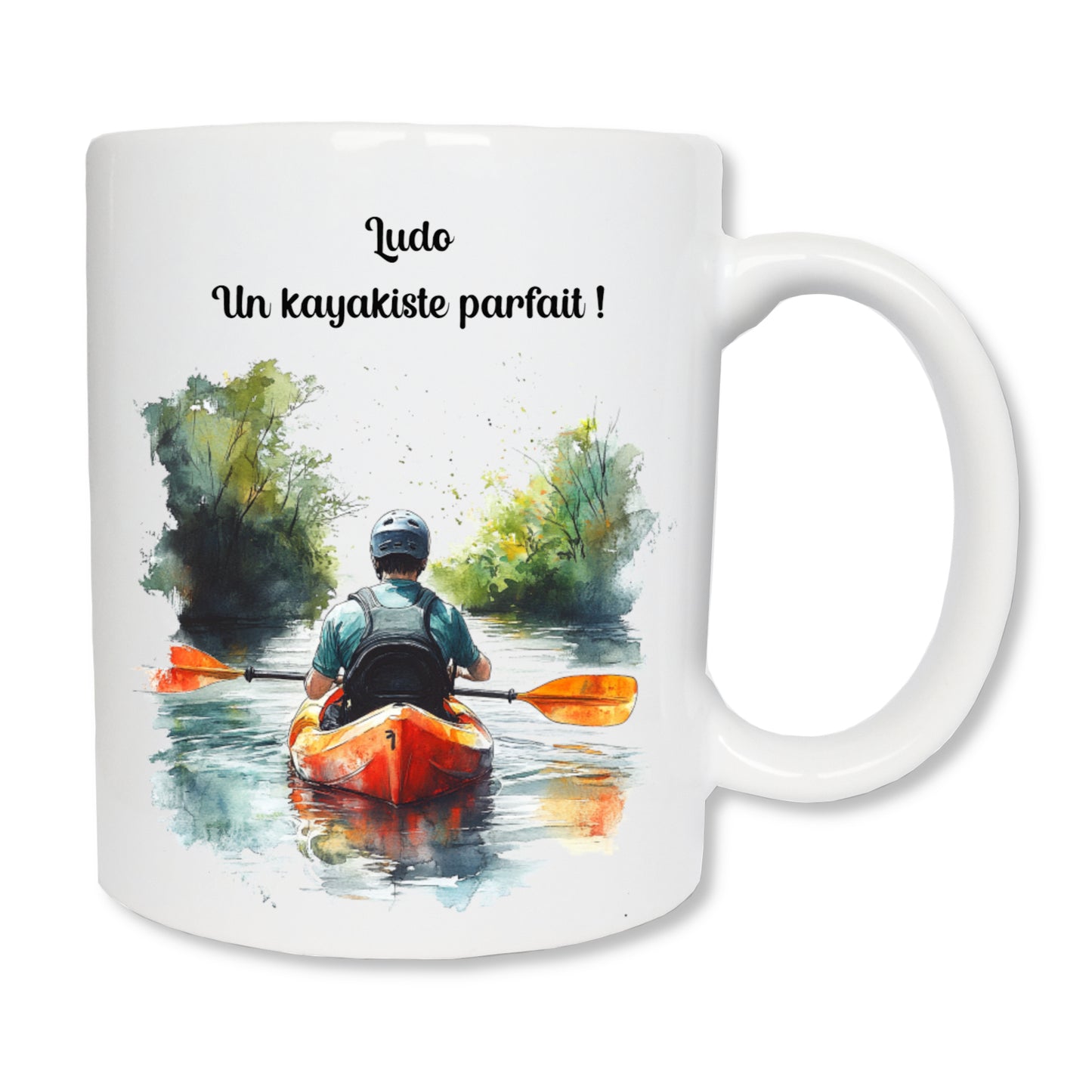 Personalized canoe kayak mug