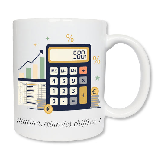 Mug personnalisé comptable