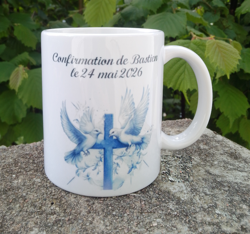Mug personnalisé communion ou baptême
