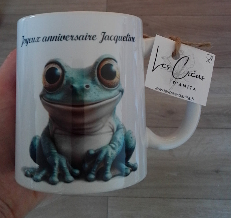 Mug personnalisé grenouille