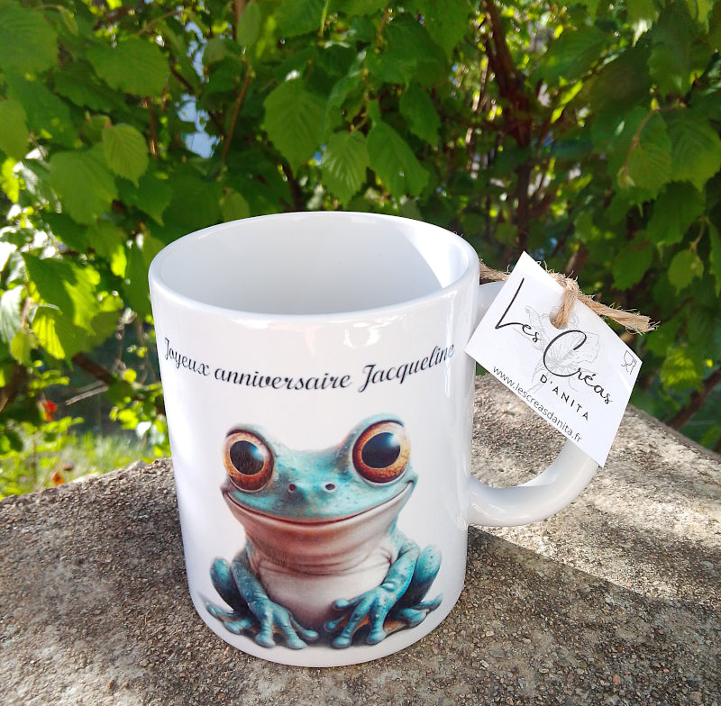 Mug personnalisé grenouille