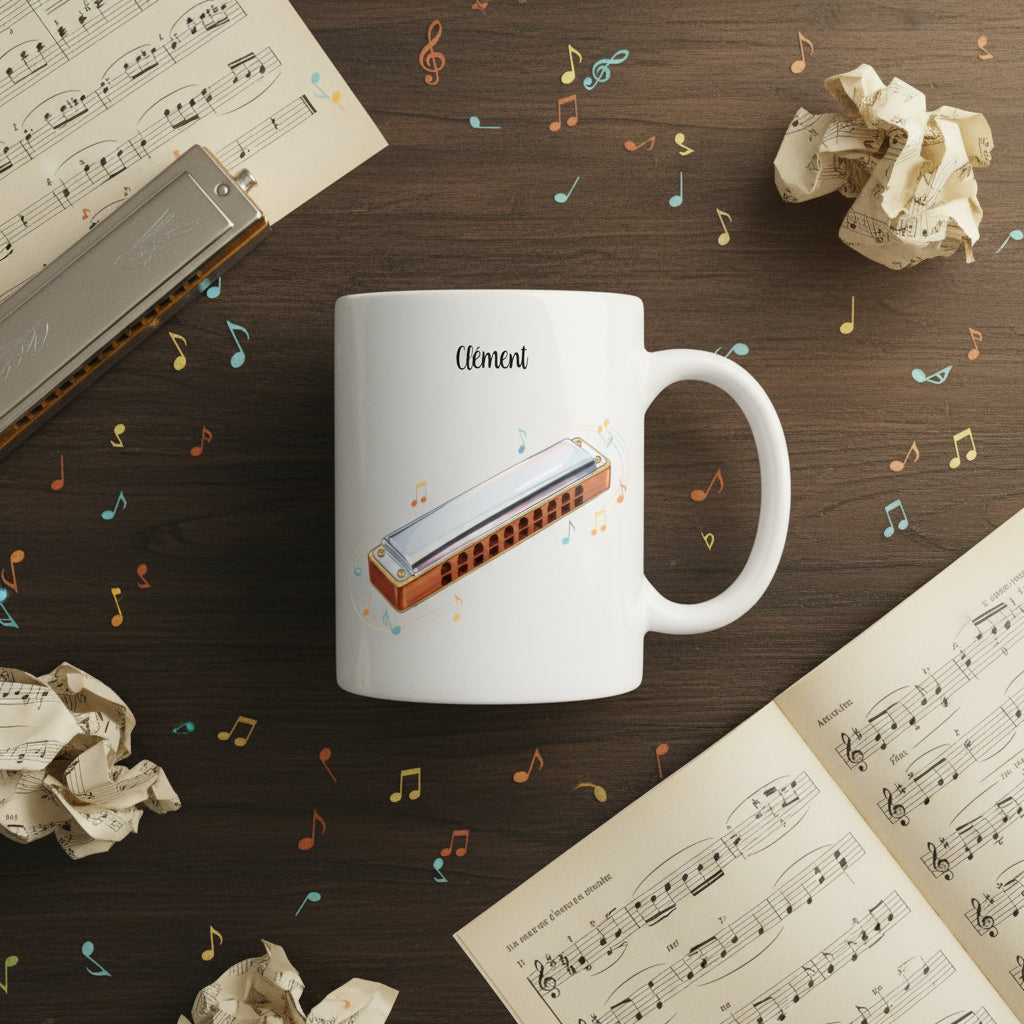 Mug personnalisé harmonica