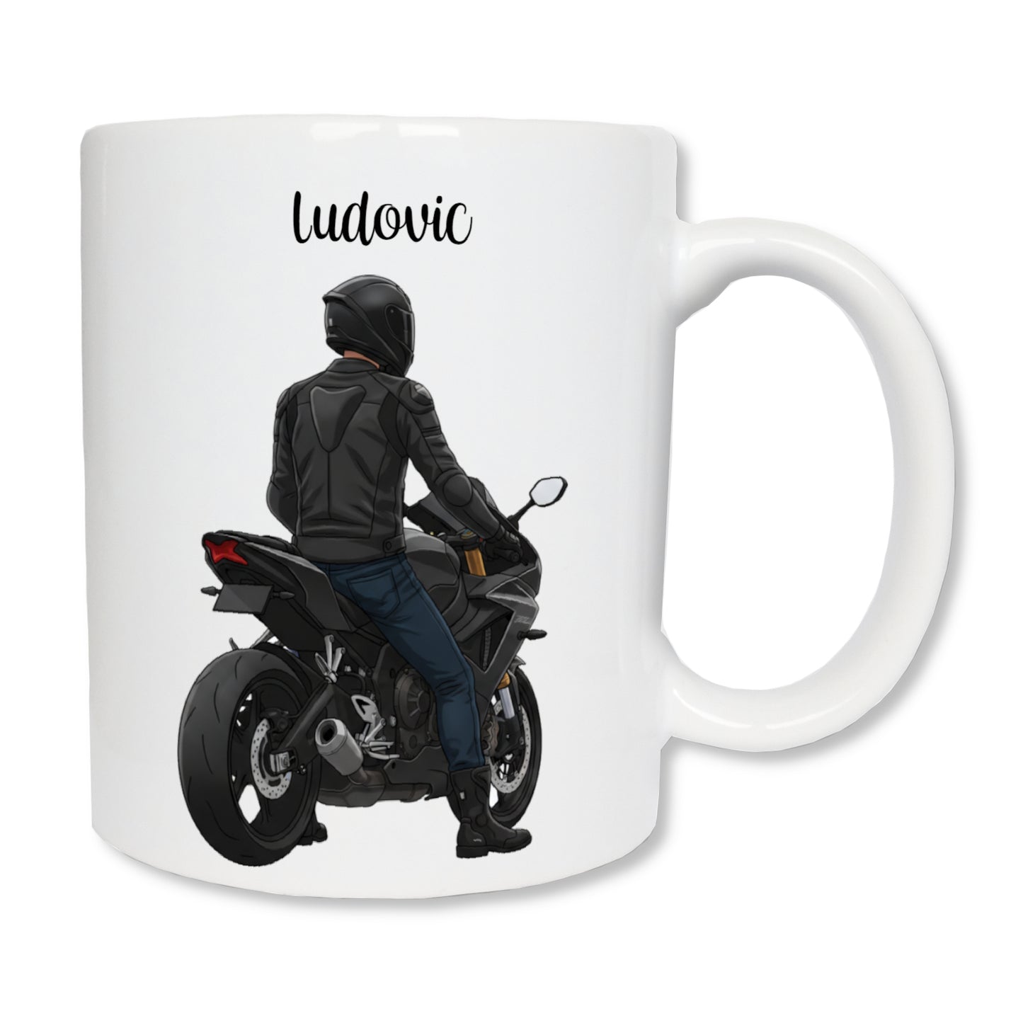 Personalized motorcycle mug