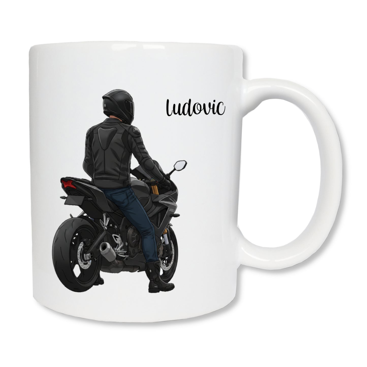 Mug personnalisé homme motard
