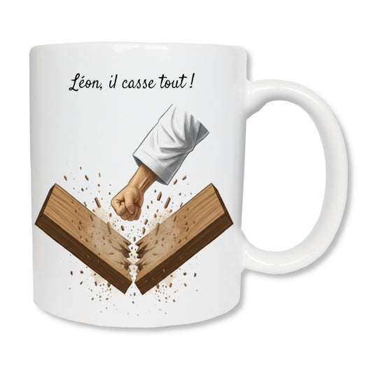 Personalized karate mug 