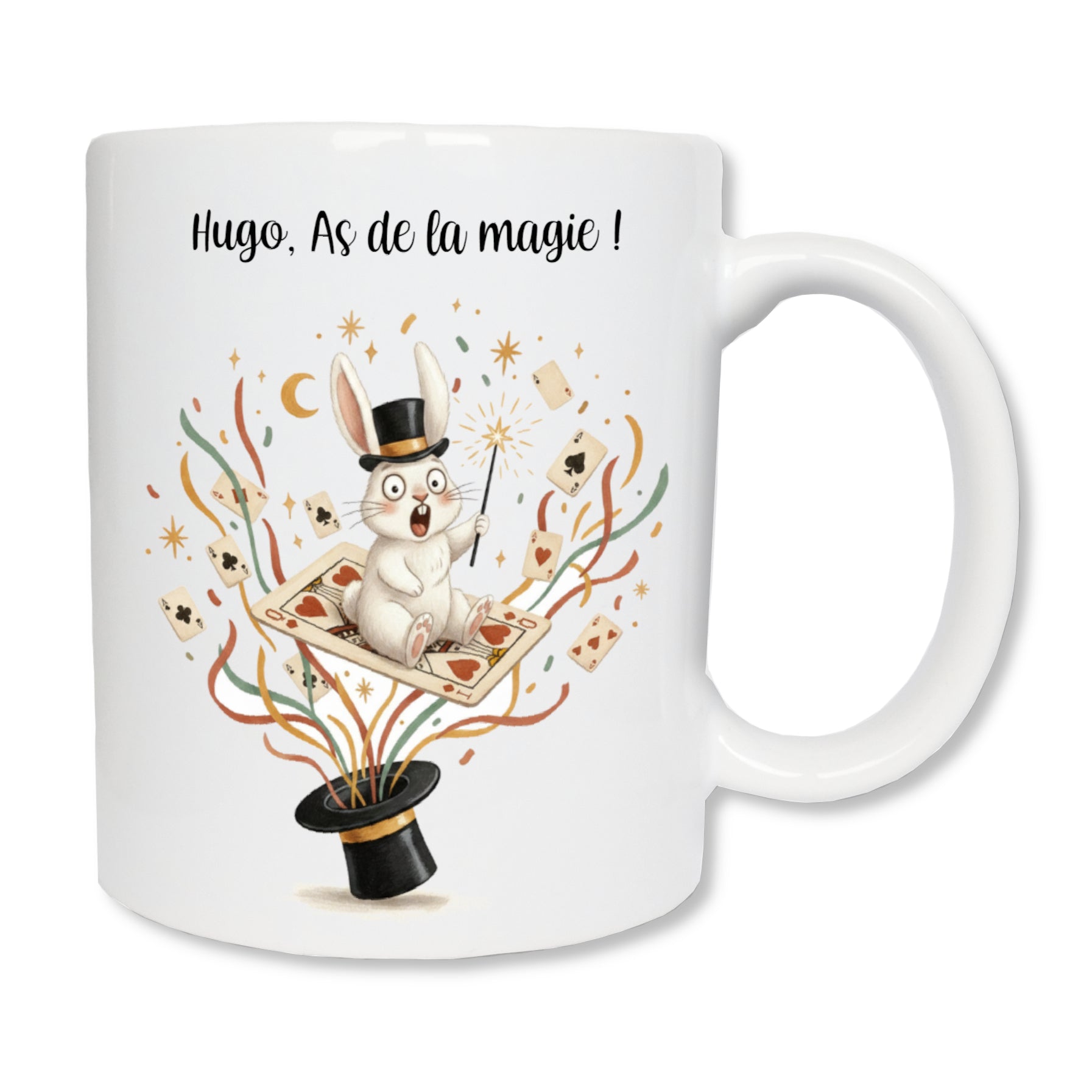 Mug personnalisé magicien enfant avec prénom – cadeau magie anniversaire Noël

