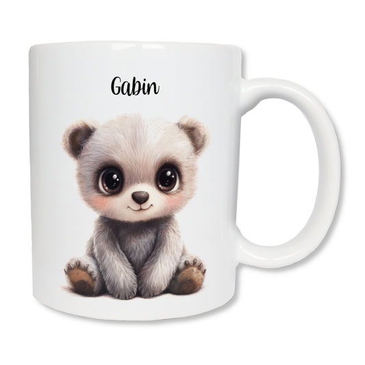 Personalized teddy bear mug