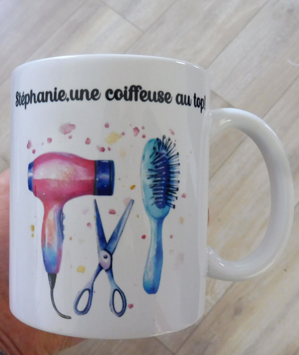 Mug personnalisé coiffeuse