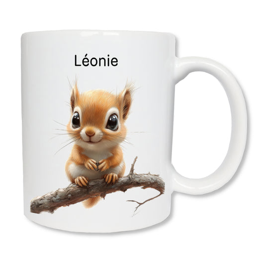Personalized squirrel mug 