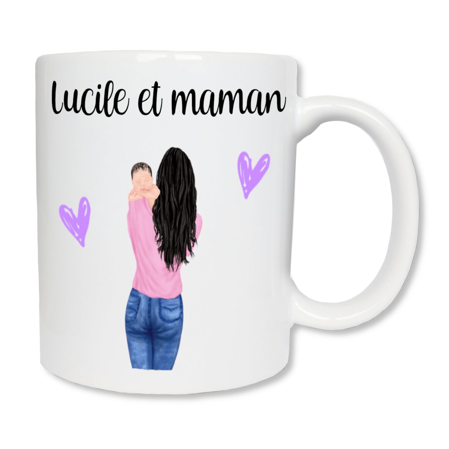 Personalized mom and baby mug