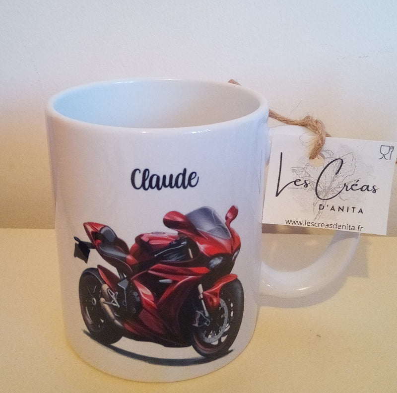 Personalisierte Motorradtasse