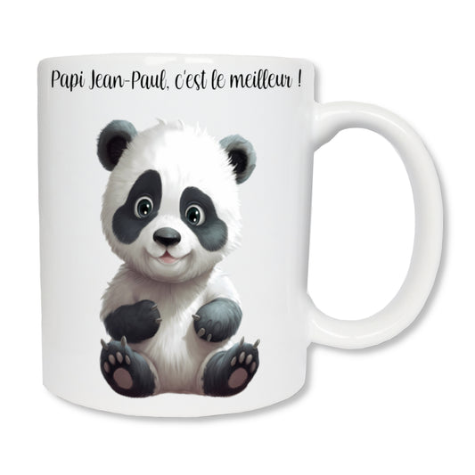 Personalisierte Panda-Tasse mit Text
