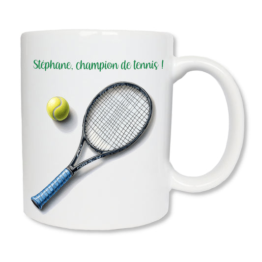 Mug personnalisé tennis