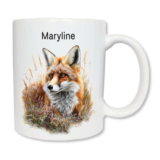 Personalized fox mug 