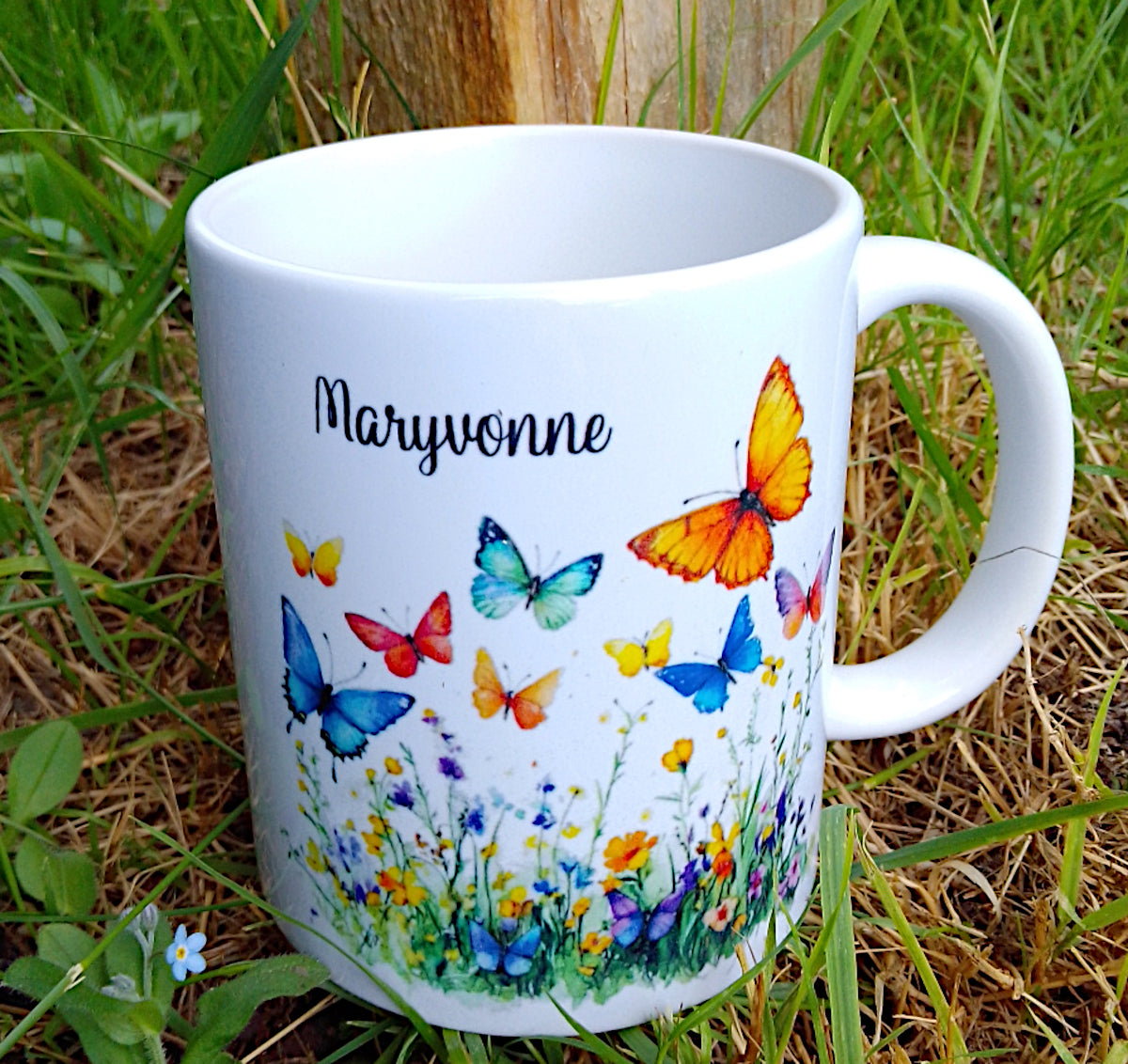 Personalized butterfly mug 