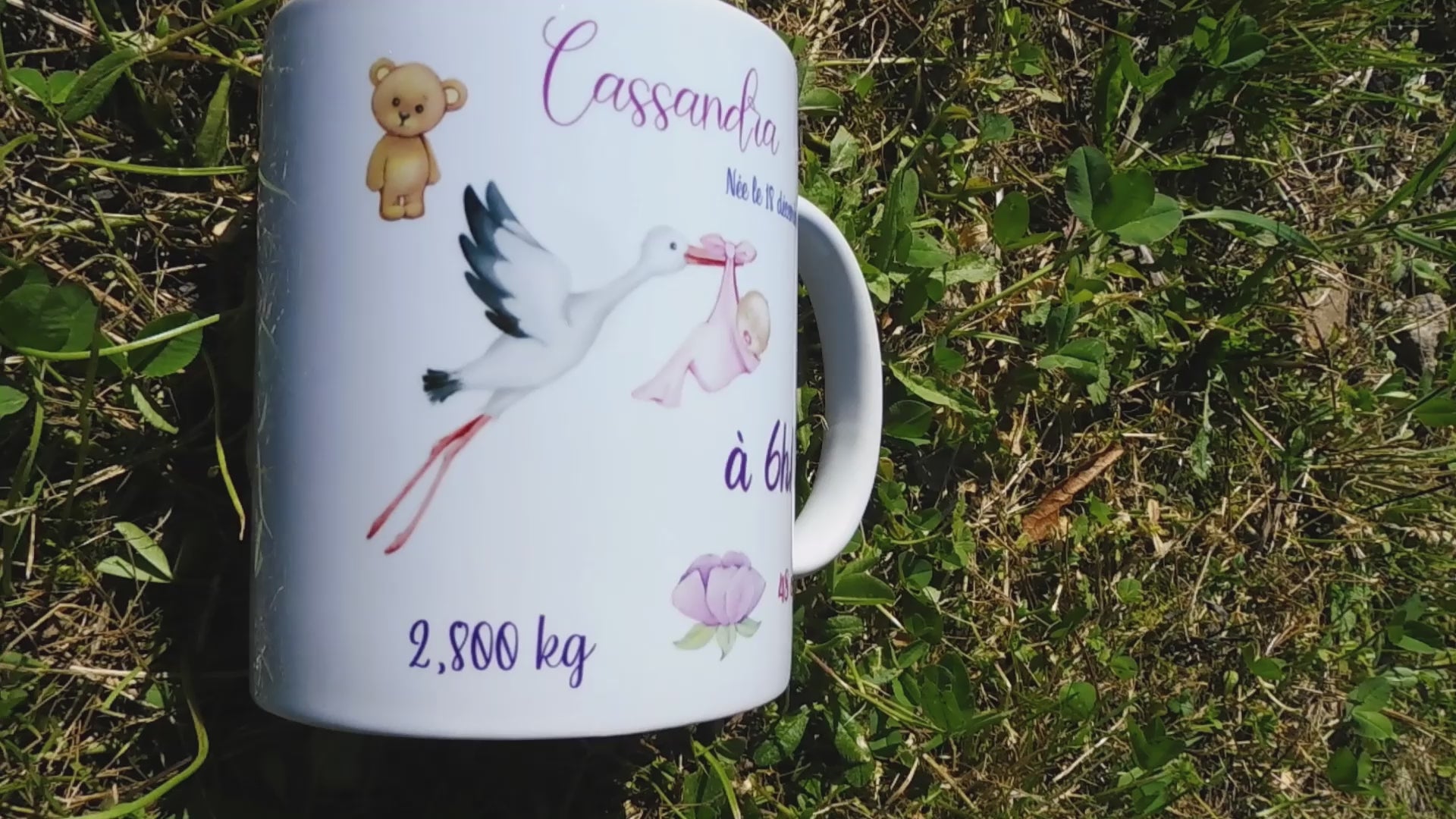 Mug personnalisé faire-part naissance - Cadeau annonce naissance bébé – LES  CREAS D'ANITA