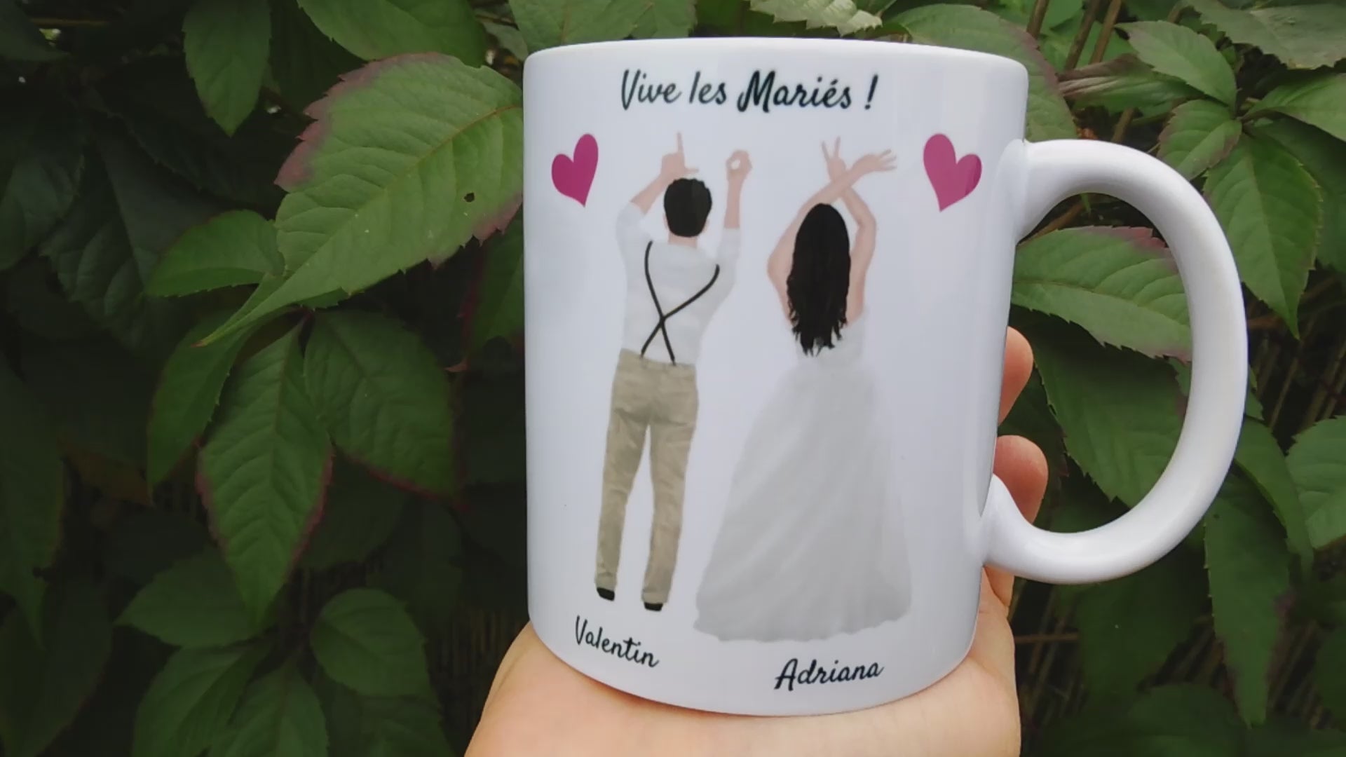 Personalized Couple Mug, Newlywed Gift
