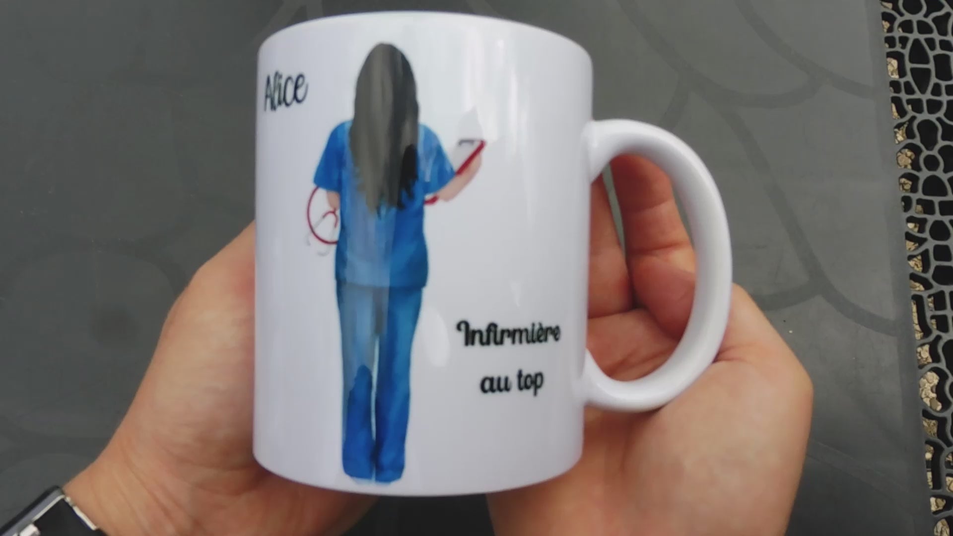 Tasse Mug personnalis Infirmi re Cadeau femme Anniversaire