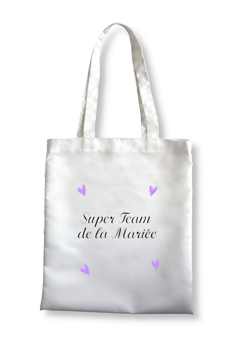 Bride's Personalized Team Tote Bag