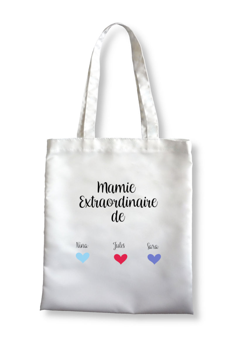 Personalized tote bag for grandma, mom, godmother or tata