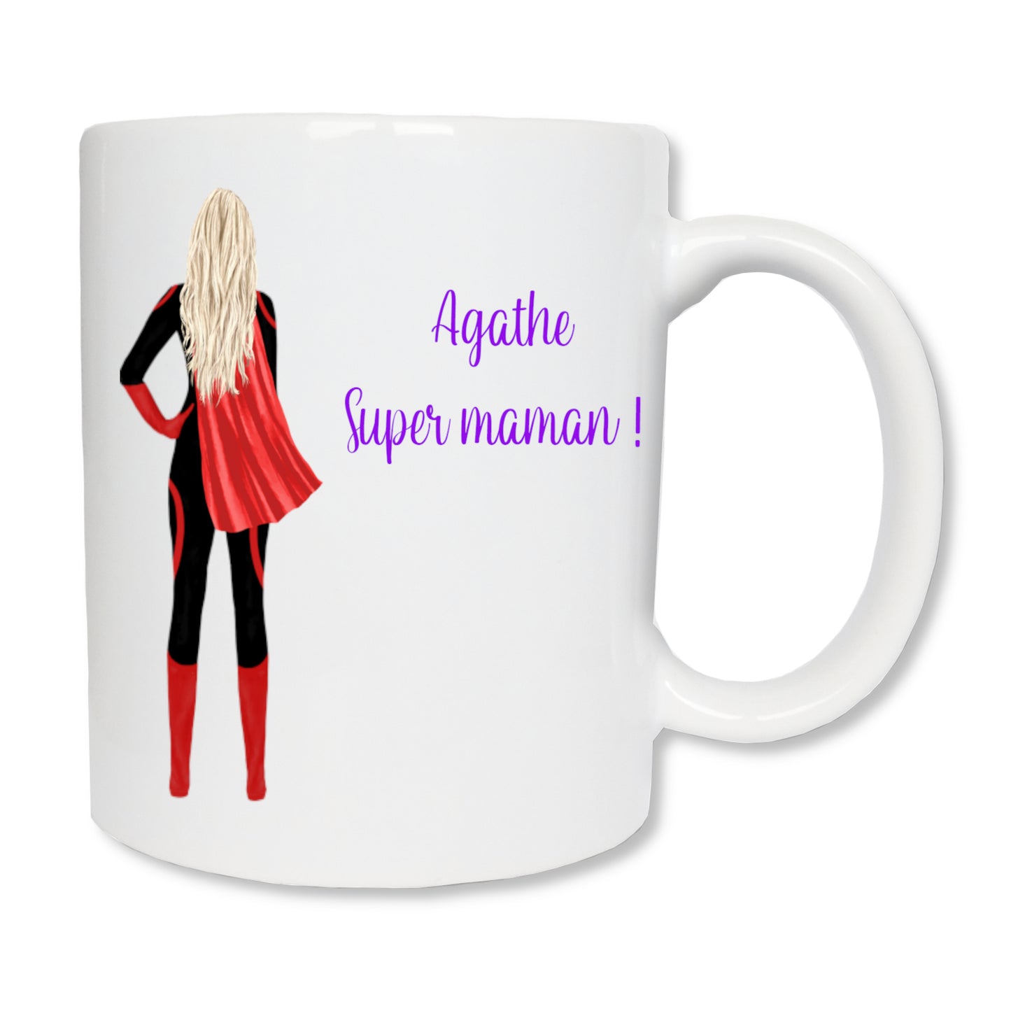 Personalized Superheroine Mug