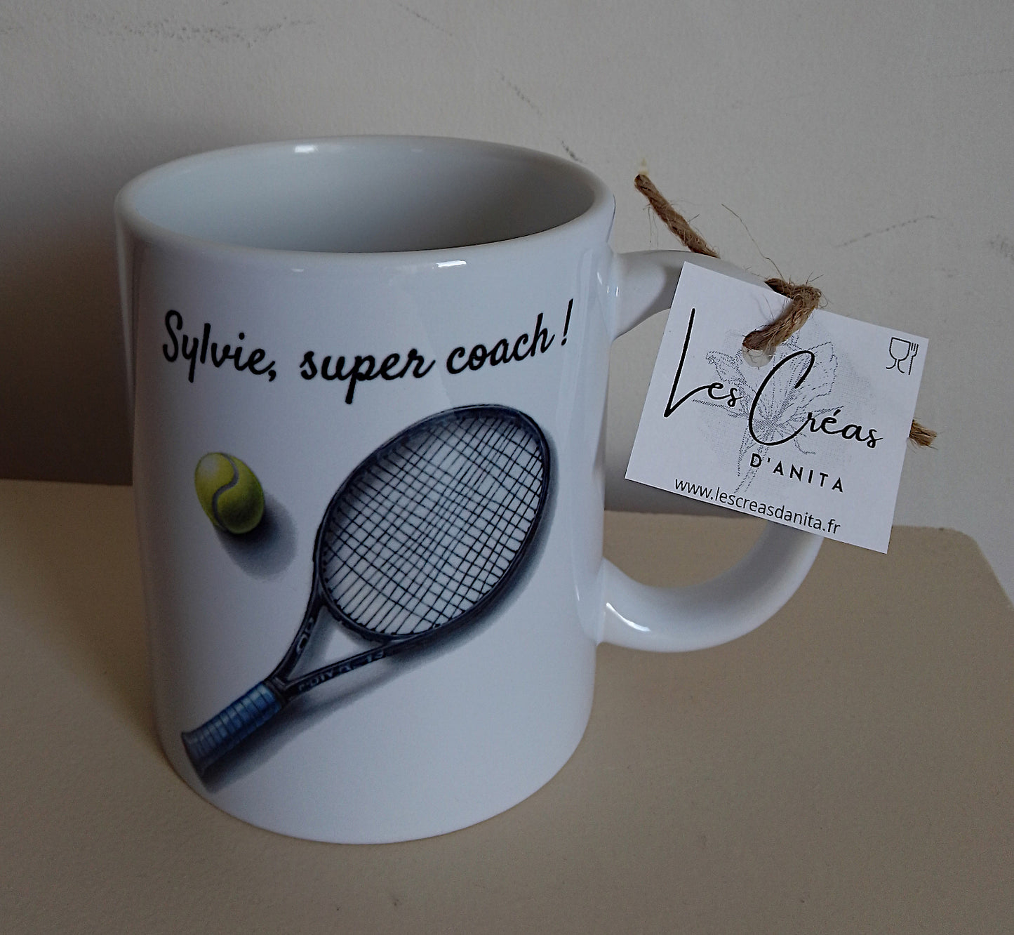 Mug personnalisé tennis