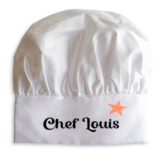Toque de chef personnalisée pour chef de cuisine - cadeau cuisinier

