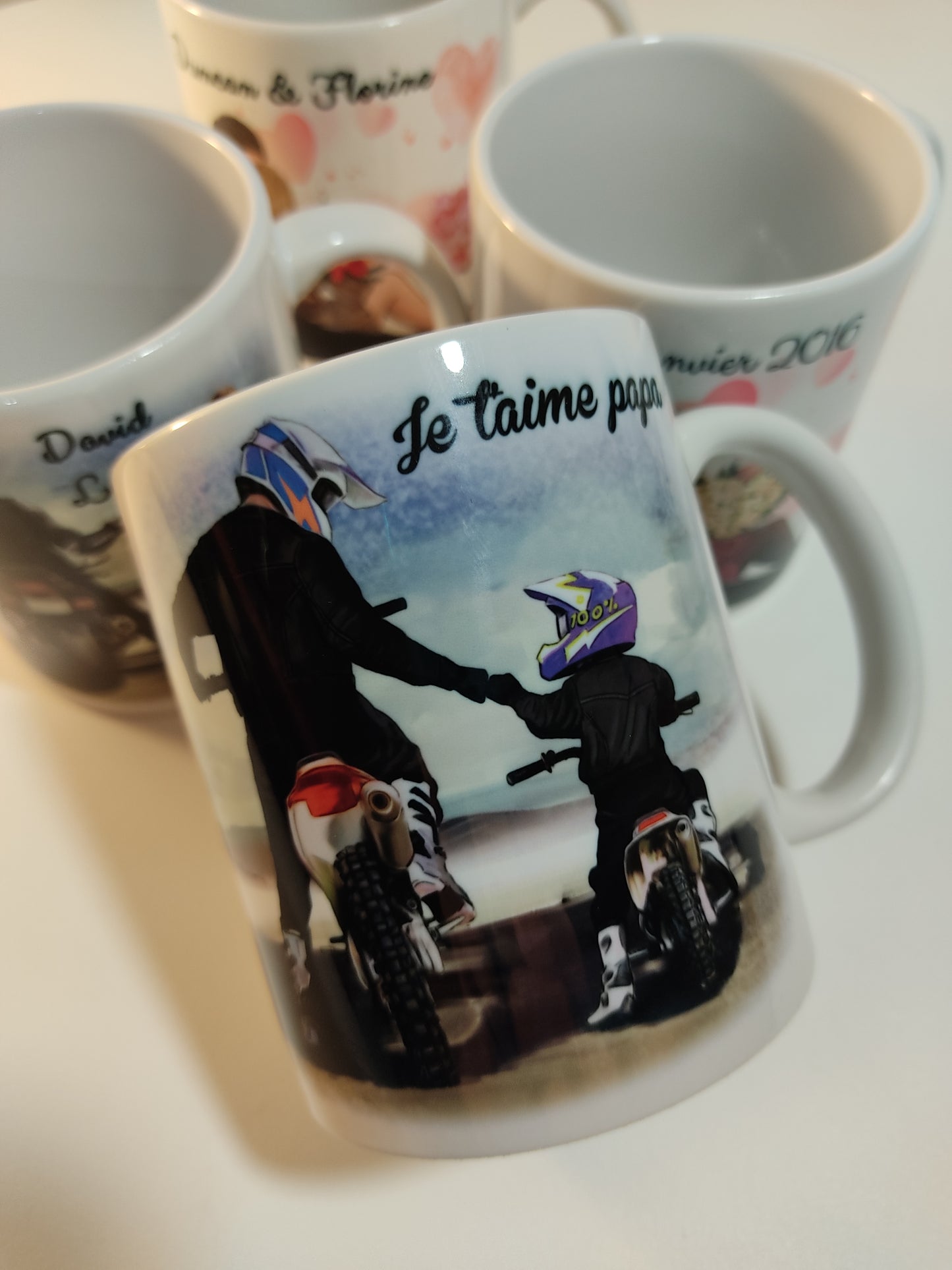 Mug personnalisé couple de motard - Cadeau Saint-Valentin – LES CREAS  D'ANITA