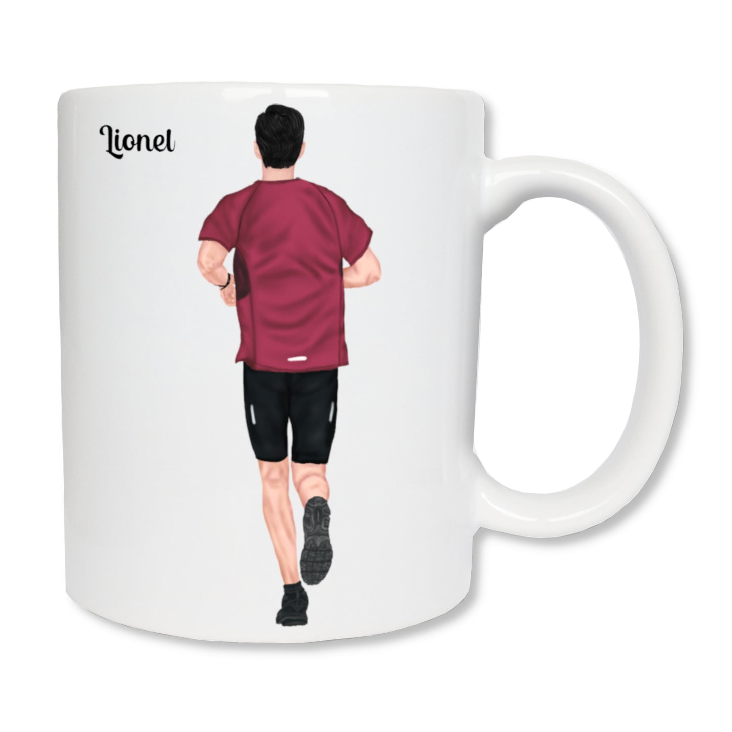 Men's jogger personalized mug