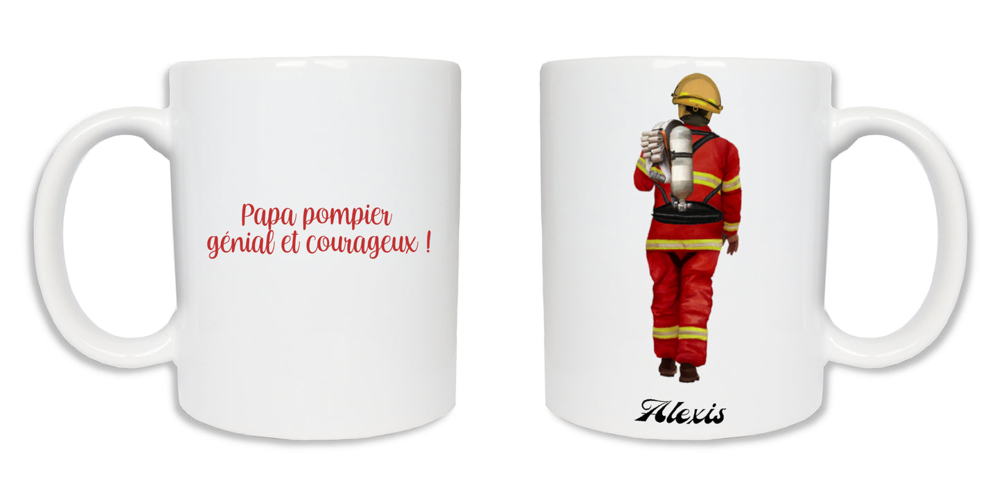 Cadeau pompier - mug personnalisé pompier exceptionnel - Joli Mug