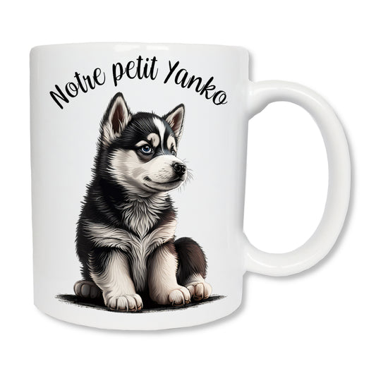 Mug personnalisé chien Husky Sibérien